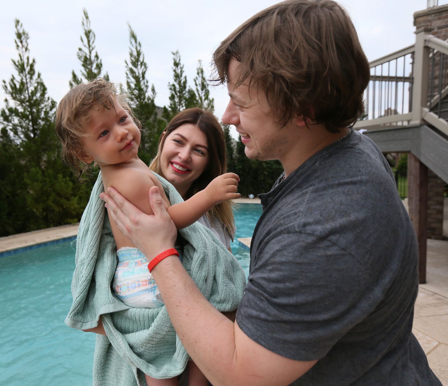 St. Louis Blues forward Vladimir Tarasenko and his family